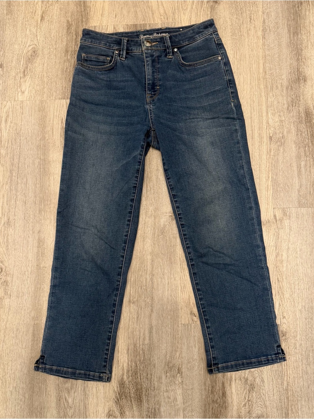 Tommy Bahama Boracay Indigo High Rise Crop Jeans Size 0/24